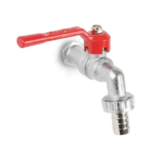 Llave de Bronce para Jardín Pesada 1/2'' Plata