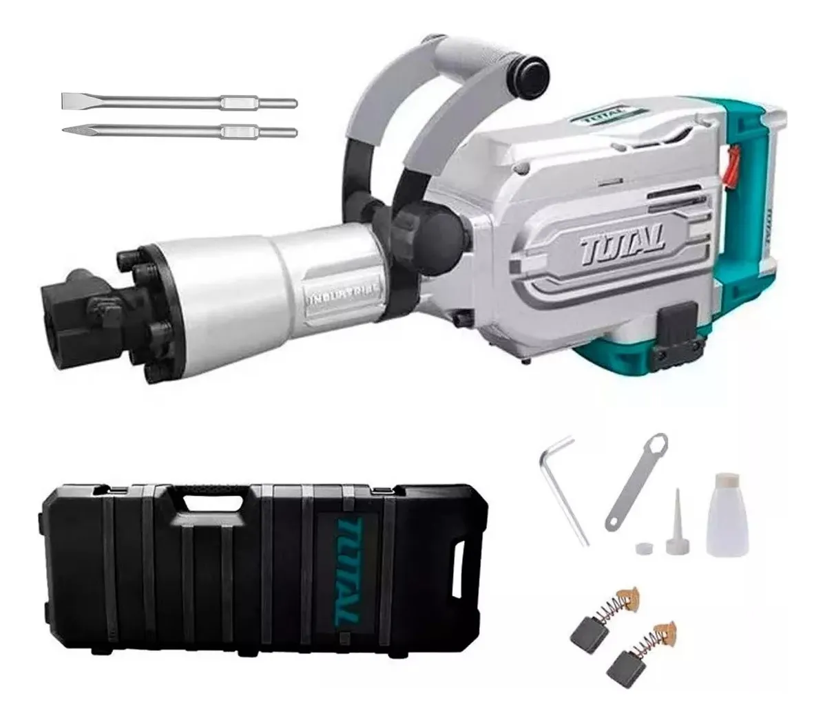 Total Industrial TH215456 Martillo Demoledor Total 1700w 45 J Sds Hex