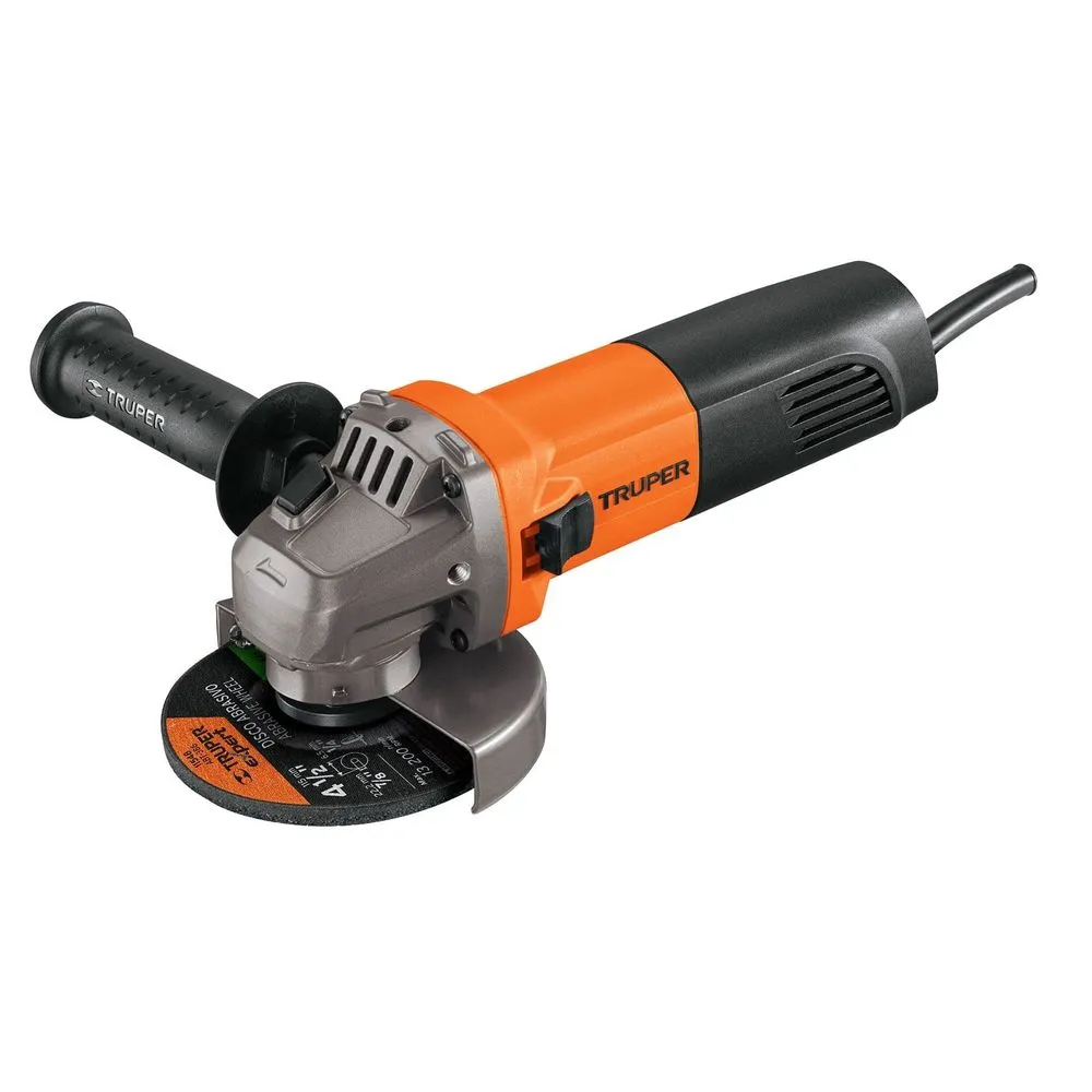 ESMERILADORA ANGULAR TRUPER 11025 800W 4-1/2' ERGO PRO